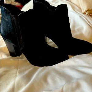Michael Kors black suede booties. 8